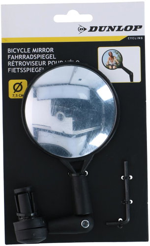 Dunlop Rear view mirror for bicycle diameter 7,5 cm - Bicycle Mirror - Main image