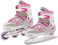 Rulyt Duplex-14 2-in-1 GIRL, White/Pink, size 39-42 EU/250-265mm - Roller Skates