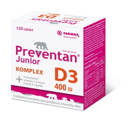 Preventan Junior Complex D3 400IU 120 tablets - Dietary Supplement