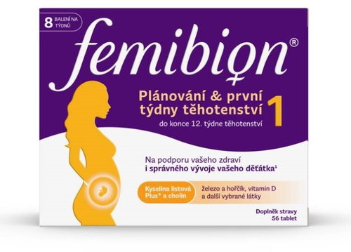 Femibion 1 Planning and first week of pregnancy 56 tablets - Dietary Supplement - Main image