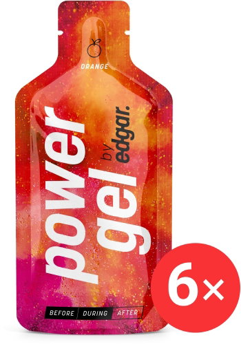 Edgar Powergel 6 x 40ml, orange - Energy Gel - Main image