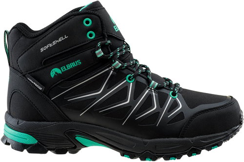 Elbrus Mabby Mid Wp Women's, Black/Bisscay Green, size EU 40/264.4mm - Trekking Shoes - Main image