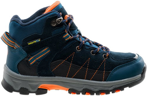 Elbrus Penaz Mid Wp Jr, Navy/Peacock blue/Black/Orange, size EU 35/230mm - Trekking Shoes - Main image