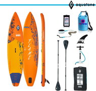 Aquatone Flame 12.6 + mobile cover and boat bag orange - Paddleboard