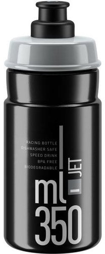 Elite JET black / gray logo, 350 ml - Drinking Bottle - Main image