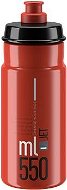 Elite Cycling water bottle JET RED grey logo 550 ml - Drinking Bottle