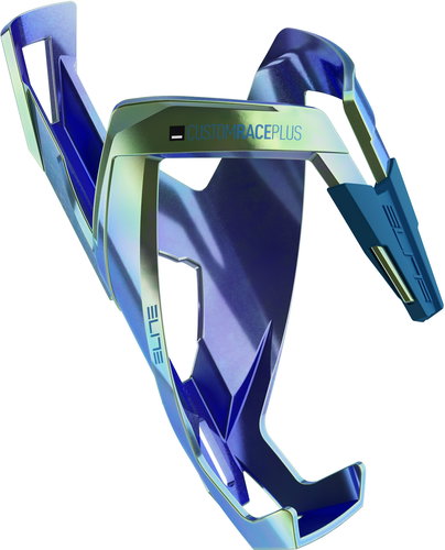 Elite Custom Plus, gloss, blue/green - Bicycle Drink Holder - Main image