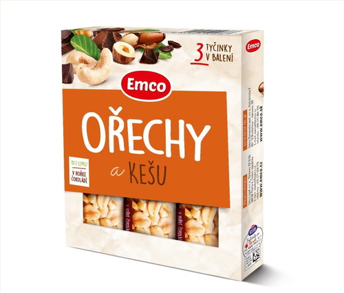Emco Bar with nuts and cashews 3x35g - Cereal bar - Main image