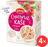 Emco Ovesná kaše s malinami 4 x (5x55g) - Ovesná kaše