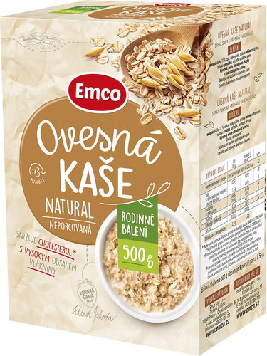 Emco Oatmeal Porridge, Natural, 500g - Oatmeal - Main image