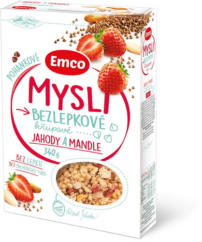 Emco Buckwheat Muesli - Strawberry and Almond, 340g - Muesli - Main image