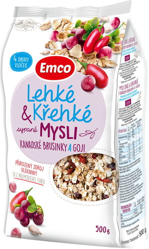 Emco Light & Brittle - Canadian cranberries and goji 500g - Muesli - Main image