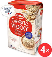 Emco Ovesné vločky jemné 4 x 500g - Ovesné vločky