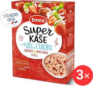 Emco Super porridge strawberries and cream 3 x (3x55g) - Porridge