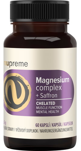 Nupreme Magnesium + Saffron Chelate 60 capsules - Magnesium - Main image