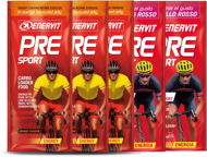 Energetický gél Enervit PRE Sport MIX, 3× 45 g pomaranč a 2× 45 g brusnica - Energetický gel