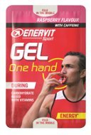 ENERVIT Gel One Hand with Caffeine (12.5ml), Raspberry - Energy Gel