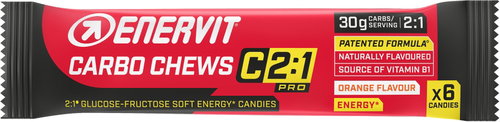 Enervit Carbo Chews C2:1 34 g pomeranč - Energy Gel - Main image