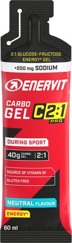 Enervit Carbo Gel C2:1 with Sodium 60ml Neutral - Energy Gel - Main image