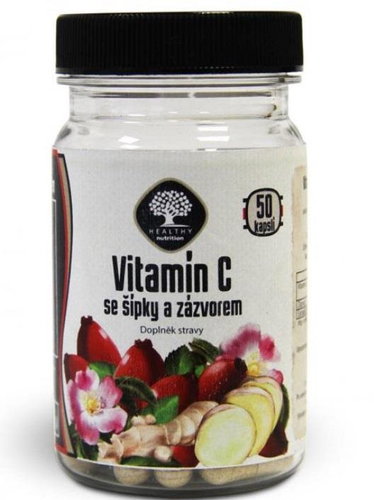 Sellot Vitamín C se šípky a zázvorem 50 kapslí - Dietary Supplement - Main image