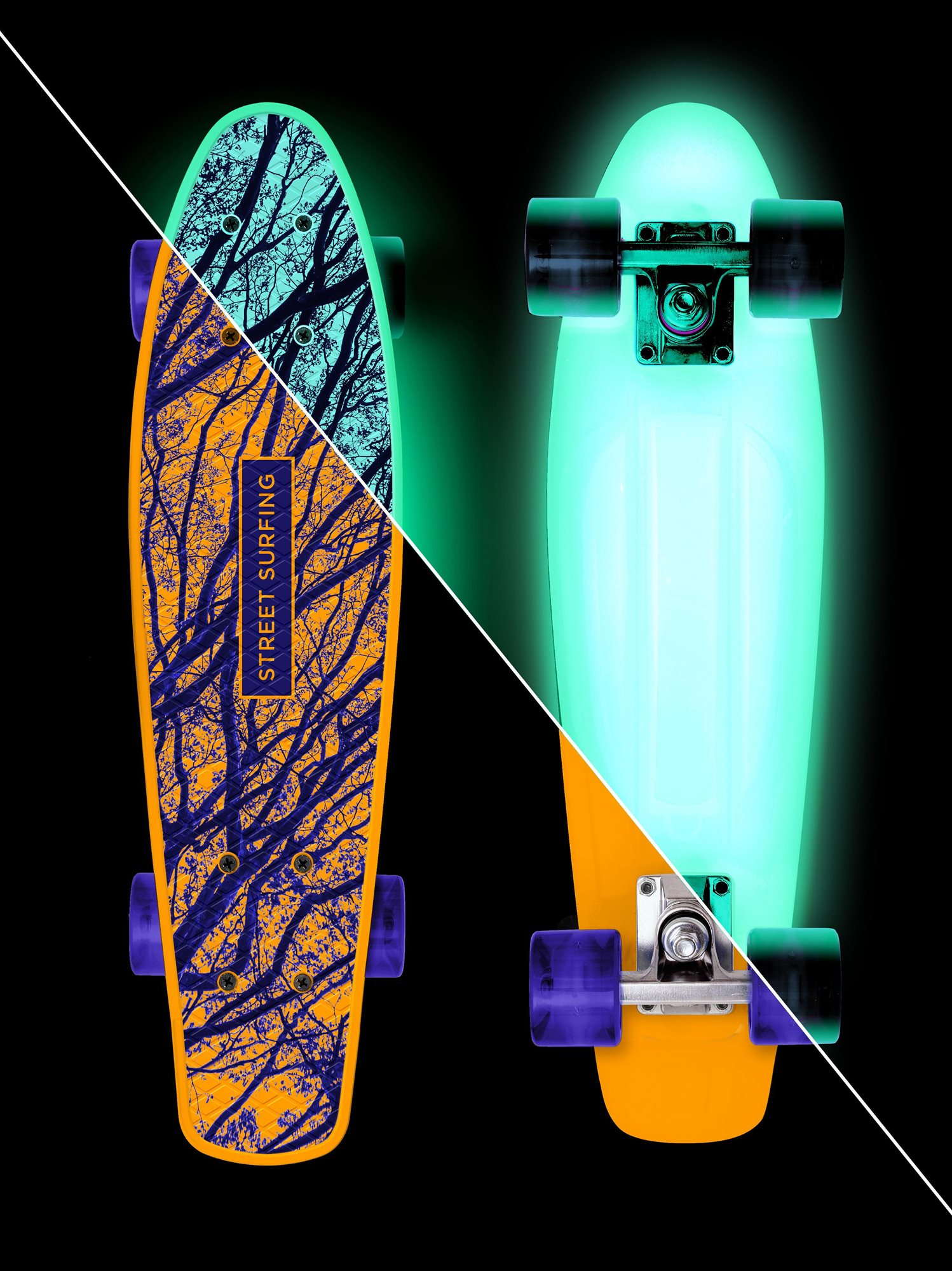 Skateboard street deals surfing