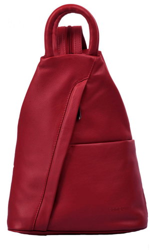 Estelle Zipper backpack darkred - City Backpack - Main image