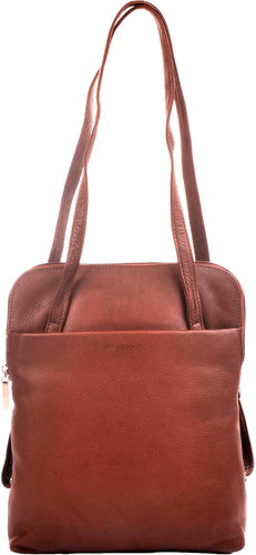 Estelle Zipper bag Cognac - City Backpack - Main image