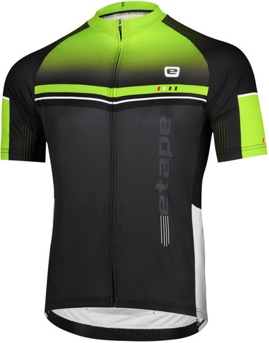 Etape Maestro Black/Fluo Yellow 3XL - Cycling Jersey - Main image
