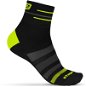 Etape Sox čierna/žltá fluo - Ponožky