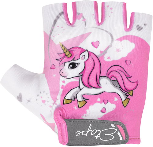 Etape Tiny white/pink 5-6 years - Cycling Gloves - Main image