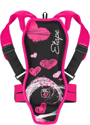 Etape Backbone černá/růžový 116-134 - Back Protector - Main image
