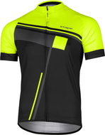 Etape Cube black/yellow Fluo L - Cycling Jersey