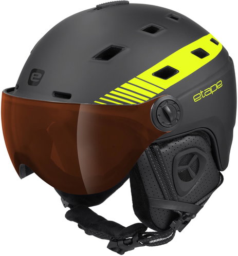 Etape Davos Pro Black/Yellow Fluo Mat 58-61 - Ski Helmet - Main image