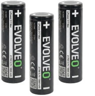 EVOLVEO LiPower 217 Max 5000 – Li-ion Battery 21700 (3.7V / 5000mAh) 3pcs - Rechargeable Battery