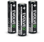 EVOLVEO LiPower 186 Core 2500 – Li-ion Battery 18650 (3.7V / 2500mAh) 3pcs - Rechargeable Battery