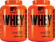 Extrifit 100% Whey Protein 2 kg chocolate + 2 kg salted caramel - Protein Set