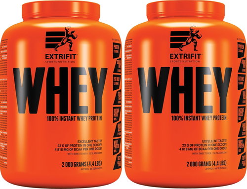Extrifit 100% Whey Protein 2 kg chocolate + 2 kg salted caramel - Protein Set - Main image