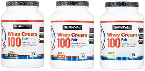 Survival Whey Cream 100 Fair Power 1000 g - Protein - Main image