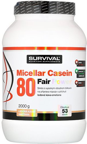 Survival Micellar Casein 80 Fair Power 2000 g coffee cream - Protein - Main image