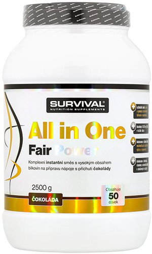 Survival All in One Fair Power 2500 g chocolate - Gainer - Main image