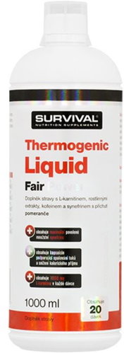 Survival Thermogenic Liquid Fair Power 1000 ml orange - Fat burner - Main image