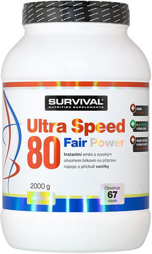 Survival Ultra Speed 80 Fair Power 2000 g vanilla - Protein - Main image