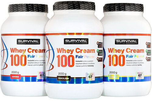 Survival Whey Cream 100 Fair Power 2000 g - Protein - Main image