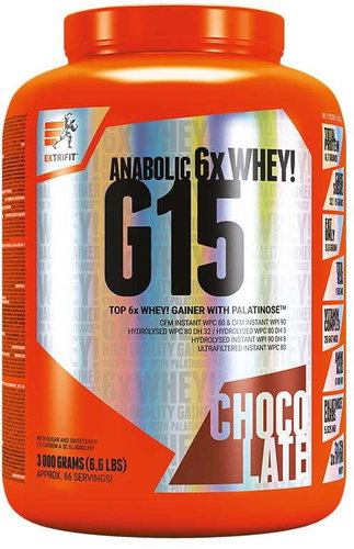 Extrifit G 15 3000 g chocolate - Gainer - Main image