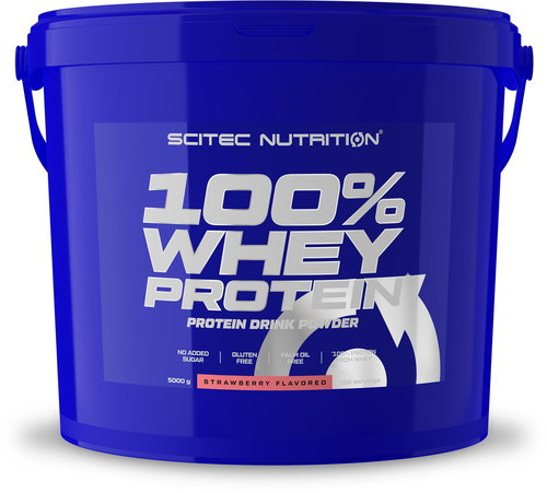 Scitec Nutrition 100% Whey Protein 5000 g strawberry - Protein - Fő fotó