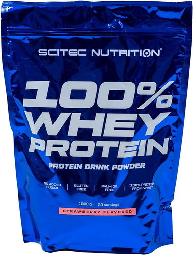 Scitec Nutrition 100% Whey Protein 1000 g strawberry - Protein - Main image