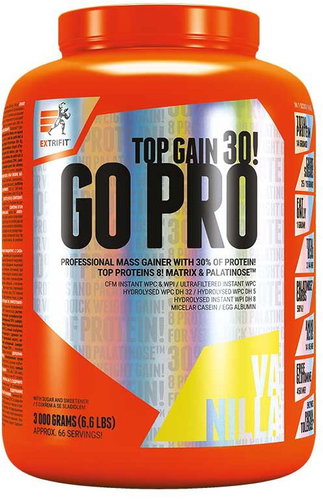 Extrifit Go Pro 30 3000 g vanilla - Gainer - Main image