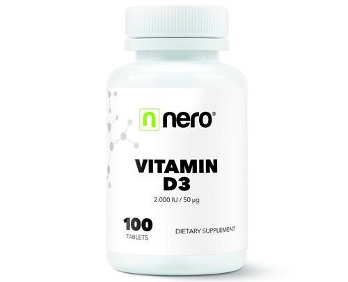 NERO Vitamin D3 2000 IU 100 tbl - Vitamin D3 - Main image