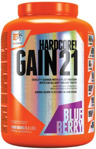 Extrifit Hardcore Gain 21 3000 g blueberry - Gainer - Main image