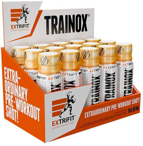 Extrifit Trainox Shot 15 × 90 ml grapefruit - Pre-Workout Supplement - Main image